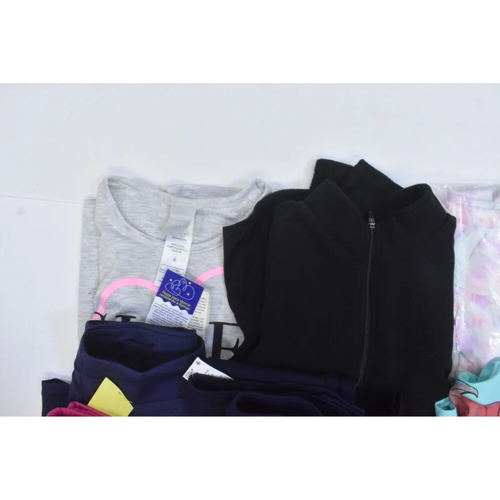 Wholesale Bulk Lot Of 14 Girls Size Small 6/7 Mixed Season Tops Bottoms Dresses